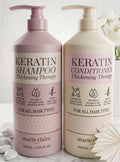 Dúo Terapia Engrosadora de Keratina: Champú y Acondicionador (Marie Claire Paris)
